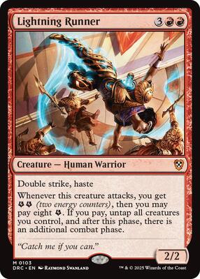 Lightning Runner card from Commander: Aetherdrift