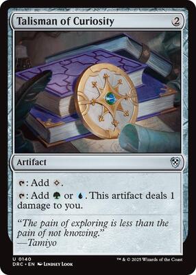Talisman of Curiosity card from Commander: Aetherdrift