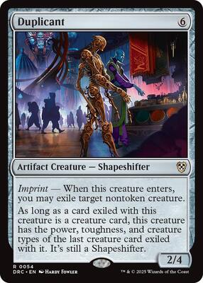 Duplicant card from Commander: Aetherdrift