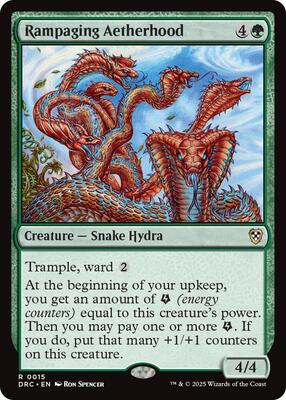 Rampaging Aetherhood card from Commander: Aetherdrift