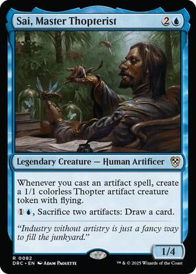Sai, Master Thopterist card from Commander: Aetherdrift