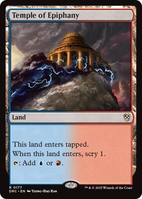 Temple of Epiphany card from Commander: Aetherdrift