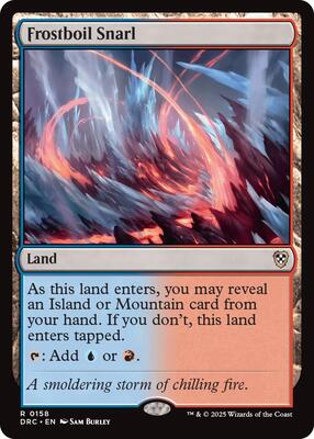 Frostboil Snarl card from Commander: Aetherdrift