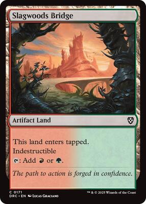 Slagwoods Bridge card from Commander: Aetherdrift