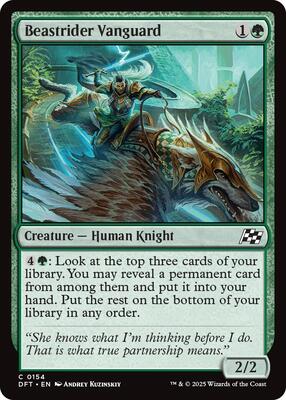Beastrider Vanguard card from Aetherdrift