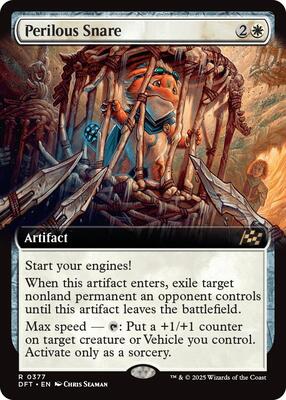 Perilous Snare (Extended Art) card from Aetherdrift
