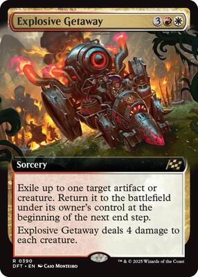 Explosive Getaway (Extended Art) card from Aetherdrift
