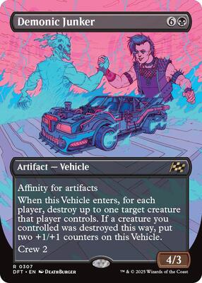 Demonic Junker (Borderless) card from Aetherdrift