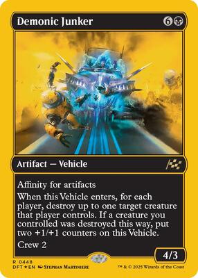 Demonic Junker (First-Place Foil) card from Aetherdrift