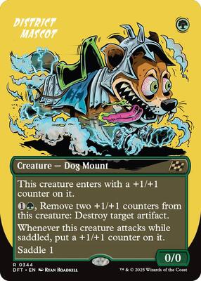 District Mascot (Borderless) card from Aetherdrift