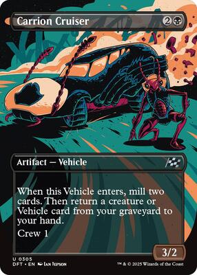 Carrion Cruiser (Borderless) card from Aetherdrift