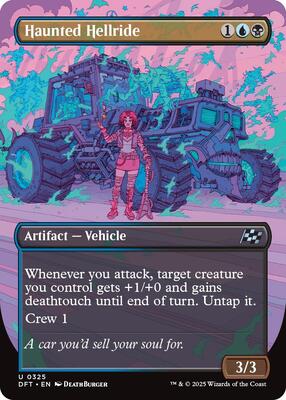 Haunted Hellride (Borderless) card from Aetherdrift