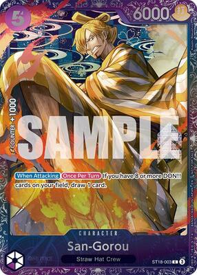 San-Gorou (Treasure Cup 2025) card from One Piece Promotion Cards