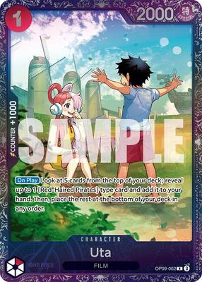 Uta (Treasure Cup 2025) card from One Piece Promotion Cards