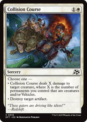 Collision Course card from Aetherdrift