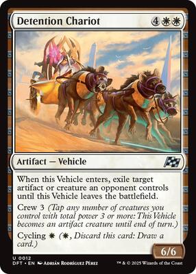 Detention Chariot card from Aetherdrift