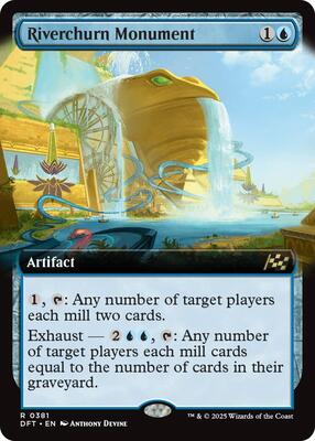 Riverchurn Monument (Extended Art) card from Aetherdrift