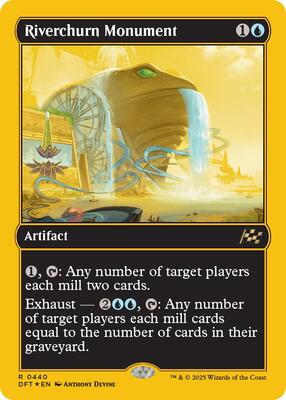 Riverchurn Monument (First-Place Foil) card from Aetherdrift