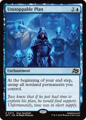 Unstoppable Plan card from Aetherdrift