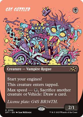 Gas Guzzler (Borderless) card from Aetherdrift