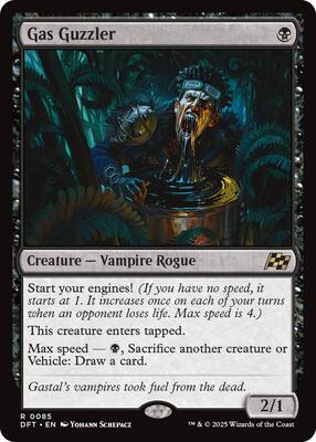 Gas Guzzler card from Aetherdrift