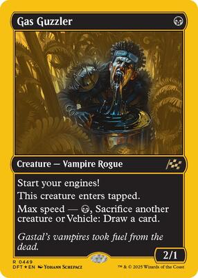 Gas Guzzler (First-Place Foil) card from Aetherdrift