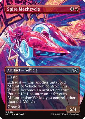 Spire Mechcycle (Borderless) card from Aetherdrift