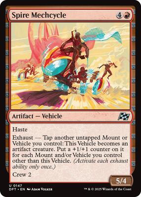 Spire Mechcycle card from Aetherdrift