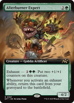 Afterburner Expert (Extended Art) card from Aetherdrift
