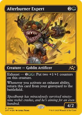 Afterburner Expert (First-Place Foil) card from Aetherdrift