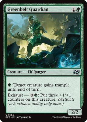 Greenbelt Guardian card from Aetherdrift
