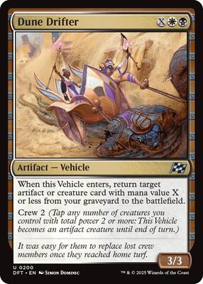 Dune Drifter card from Aetherdrift