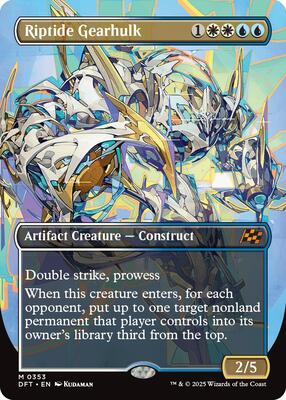 Riptide Gearhulk (Borderless) card from Aetherdrift