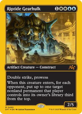 Riptide Gearhulk (First-Place Foil) card from Aetherdrift