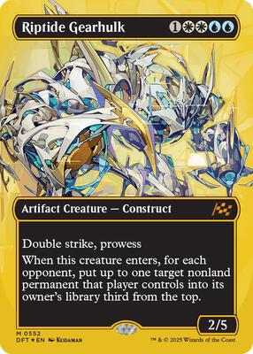 Riptide Gearhulk (Borderless) (First-Place Foil) card from Aetherdrift