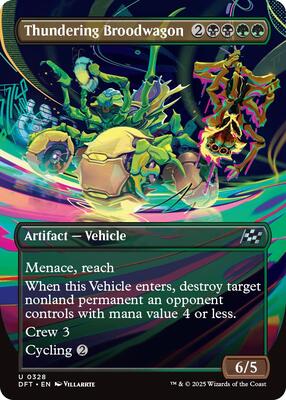 Thundering Broodwagon (Borderless) card from Aetherdrift
