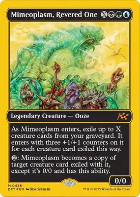 Mimeoplasm, Revered One (First-Place Foil) card from Aetherdrift