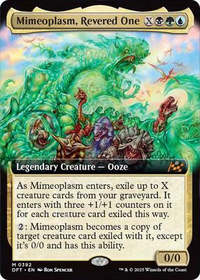 Mimeoplasm, Revered One (Extended Art) card from Aetherdrift
