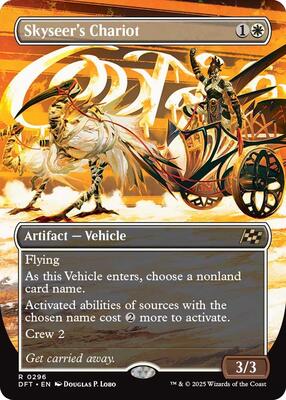 Skyseer's Chariot (Borderless) card from Aetherdrift