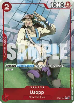 Usopp (Parallel) card from Starter Deck EX: Gear 5