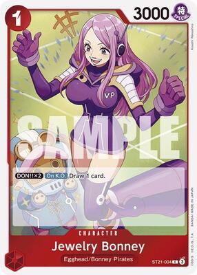 Jewelry Bonney card from Starter Deck EX: Gear 5