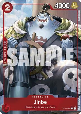 Jinbe (Parallel) card from Starter Deck EX: Gear 5