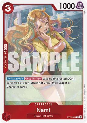 Nami card from Starter Deck EX: Gear 5