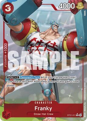 Franky (Parallel) card from Starter Deck EX: Gear 5