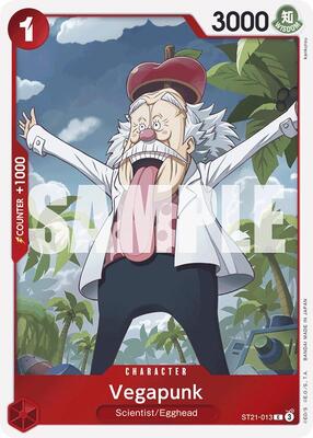 Vegapunk card from Starter Deck EX: Gear 5