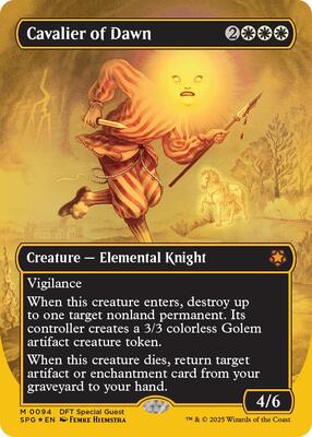 Cavalier of Dawn (Borderless) (First-Place Foil) card from Special Guests