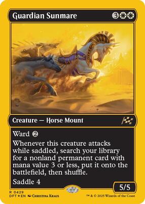 Guardian Sunmare (First-Place Foil) card from Aetherdrift