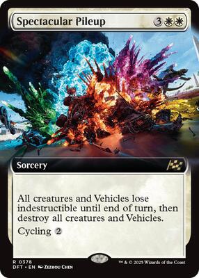 Spectacular Pileup (Extended Art) card from Aetherdrift