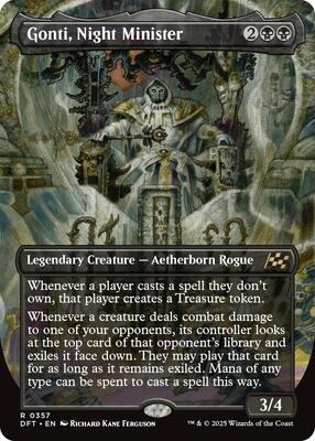 Gonti, Night Minister (Borderless) card from Aetherdrift
