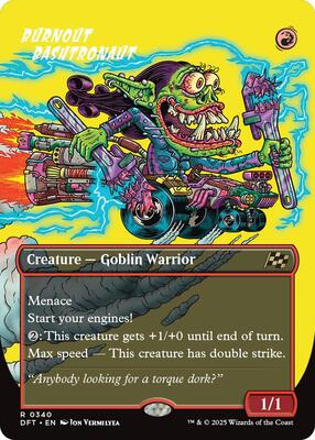 Burnout Bashtronaut (Borderless) card from Aetherdrift